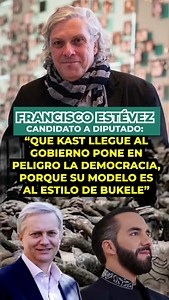 📢 Francisco Estévez, ex director del Museo de la Memoria y los Derechos Humanos y candidato a diputado por el distrito 10, lanza una dura advertencia: 🔴 “Que Kast llegue al gobierno pone en peligro la democracia, porque su modelo es al estilo de Bukele”. | La voz de los que sobran
