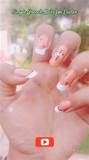Easter Vibes French Nails 💅✨ So Pretty!#nails #viral #shorts #trending #trendingshorts #viralvideo