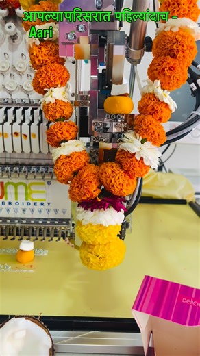 Trupti Shinde on Instagram: "SK Embroidery Creations मध्ये आली नवी Array Embroidery Machine! अधिक वेग, अधिक नेमकेपणा आणि सुंदर डिझाईन्सची खात्री 🧵✨ . . . . . #new #trendingreels #embroidery #styling #aarywork"