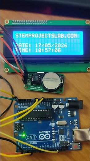 DS1302 RTC Arduino Uno Clock Project #arduino #stemprojectslab