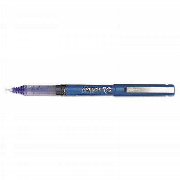 Pilot Precise V5 Roller Ball Pen, Extra Fine, Blue Ink, 12 Count