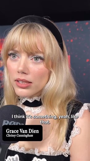 alicia ♡ on Instagram: "grace van dien with glamour magazine at the ST5 premiere, being asked if she can sing the theme song from the show! 🩷 @gracevandien #gracevandien ✨ #strangerthings #gracevandienfan #fanpage #gracevandienfanpage #fp #foryou #fanaccount #bluefi #chrissycunningham #bluefille #bluebirds #twitch #stream #streaming #livestream #clips #video #gracevandienupdates #fanacc #fyp #wewillstaygrace #edit #updates #gracevandienfans 🤍"