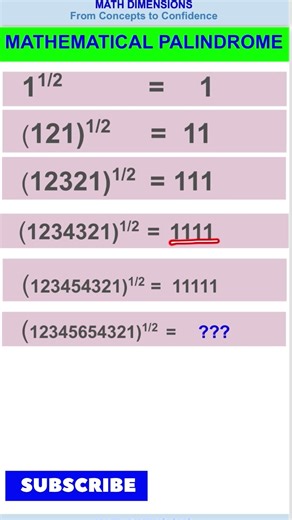 Palindrome Numbers Explained in 10 Seconds!! #numericalability #palindrome #mathstricks