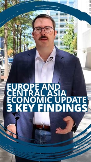 The developing countries of 𝐄𝐮𝐫𝐨𝐩𝐞 𝐚𝐧𝐝 𝐂𝐞𝐧𝐭𝐫𝐚𝐥 𝐀𝐬𝐢𝐚 aren’t creating enough of the jobs people want. Here are three key findings from the World Bank’s latest economic update on the region’s jobs challenge. Watch this video and download the report: http://wrld.bg/qutM50Xm5y7 | World Bank
