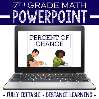 Percent of Change Percent Increase and Decrease PowerPoint 7th Grade Math