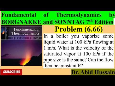 What is the velocity of the saturated vapor? |P 6.66| Fundamental of Thermodynamics by BORGNAKKE