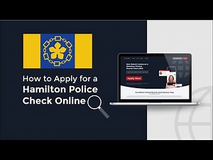 How to Apply for a Hamilton Police Check Online | RCMP | Canada Background Check | Canada Apostille