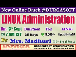 LINUX Administration Online Training @ DURGASOFT