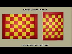 How to Make Paper Weaving Mat / Easy Paper Mat DIY