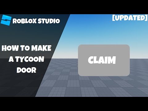 How to make a Tycoon Door in Roblox! [Updated] (Roblox Scripting Tutorial 2023!)