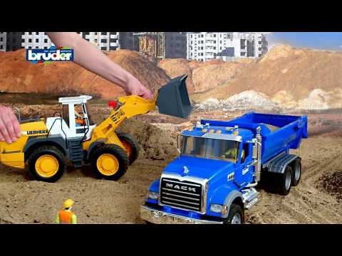 Bruder Toys Mack Granite Halfpipe Dump Truck 2823