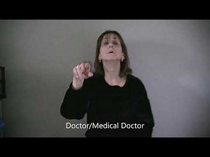 ASL 1 Unit 6 Sign for "Doctor/Medical Doctor" including fingerspelling