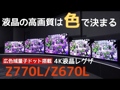 4K LCD REGZA Wide Color Gamut Quantum Dot Model Z770L/Z670L Series: Toshiba REGZA TV Model Explai...