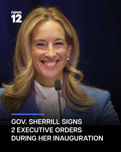 INAUGURATION DAY: Gov. Sherrill signed an executive order declaring a state of emergency on utility costs. READ MORE: https://bit.ly/4pMYDn6 | News 12 New Jersey
