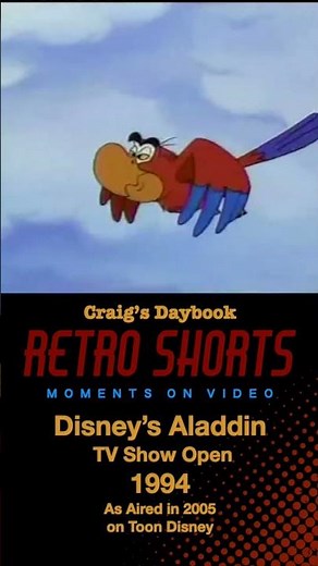 Retro 1994 - Disney's Aladdin TV Series - Opening - #Short - Cable TV History