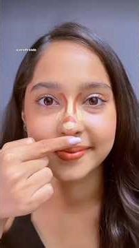 Easy Nose Makeup Hack for a Slim & Sharp Look ✨ #beautytips #makeuptutorial #trending #youtubeshorts