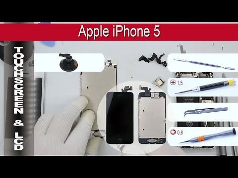 How to replace 🔧 LCD & digitizer 🍎 Apple iPhone 5 A1428, A1429, A1442