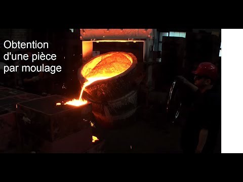 Obtention d'une pièce par moulage étape par étape
