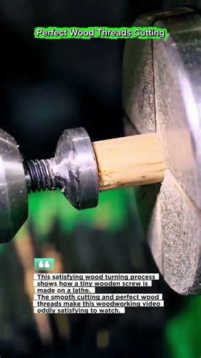 Perfect Wood Threads Cutting