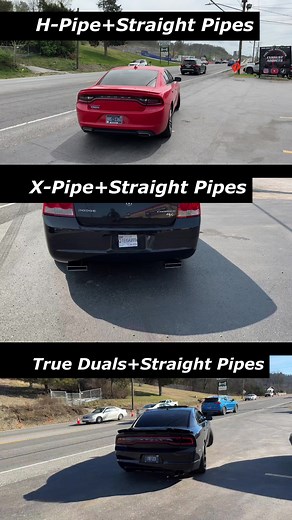 H-Pipe vs X-Pipe vs True Duals! Which Exhaust Sounds Best on Dodge Charger R/T 5.7L V8? . DM us your submissions! . Call us at 615-612-6244! . Located at Discount Muffler & Custom Exhaust Nashville, TN! . #exhaustaddicts