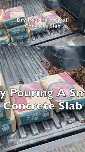 Dry Pour A Concrete Pad. DIY #concrete #DIYconcrete #concretepad #janitorhero