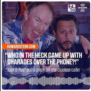 Today on Howard 100, “Jack and Rod” put a caller to the test in a game of “Radio Charades.” Listen on the SiriusXM app for FREE until 12/1: siriusxm.us/HowardSternSXM | The Howard Stern Show
