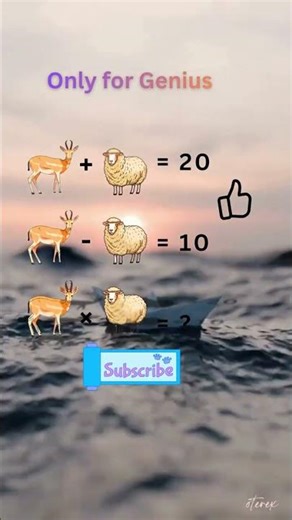 Solve picture puzzle, genius only, math problem #shorts #Maths #IQTest