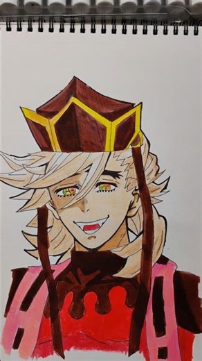 douma drawing🔥#short #animeeart #demonslayer #ytshort #douma #treadingshorts