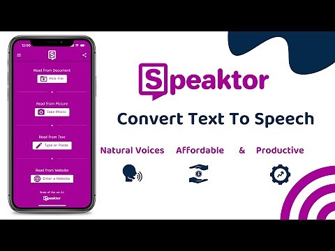Speaktor: Text Reader, Text to Speech (TTS)