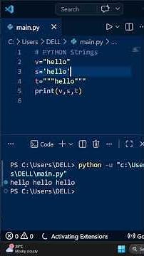 PYTHON WORKING WITH STRINGS #programming
