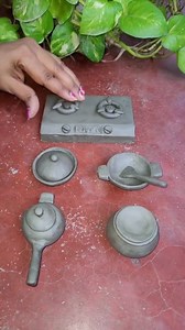 32K views · 913 reactions | Mini Clay Cooking Pots & Gas Oven Making #fbreels #fbreelsvideo #claypot #minikitchen | Mousumi Das | Facebook