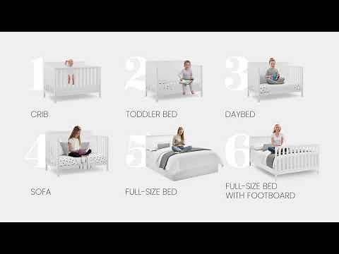Delta Children Hartley 6-in-1 Convertible Crib | Product Overview