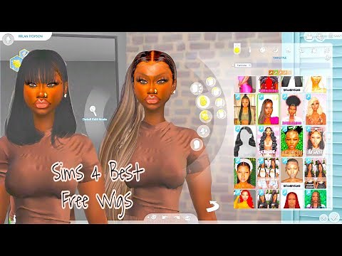 Sims 4 Best FREE CC Wigs !!! + Links Below