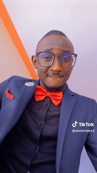 Stylish Formal Attire: Dark Blue Suit and Red Bow Tie