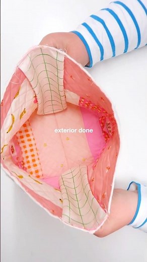 patchwork 👉🏻 project bag | how to make an easy bag for beginners 🫐🍂 #sewing