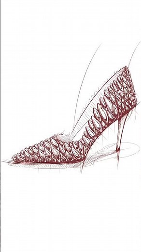Shoe sketch tutorial #sketch #drawingtutorial #fashion #art #arttutorial #design #shoes