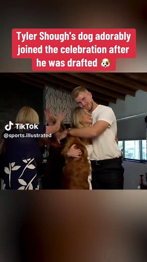 Tyler Shough's Dog Celebrates His NFL Draft Moment
