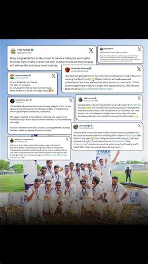 Jammu & Kashmir 🏆 Historic Ranji Trophy Win | Cricket Legends React 😍 | Cristoman45