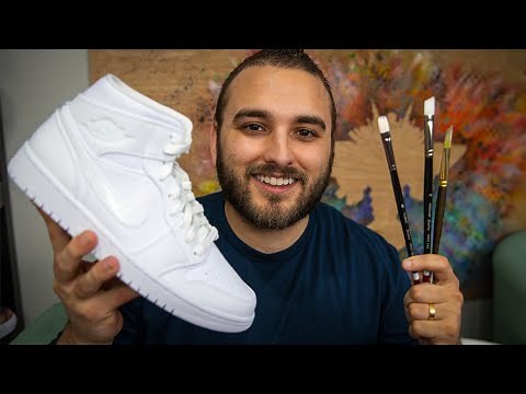 Painting an Entire Custom Sneaker Start to Finish!