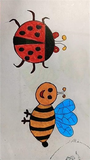 easy drawing of insects #viral #shorts #trending