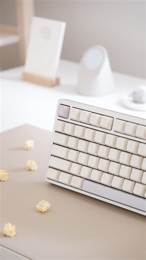 Bea on Instagram: "Another friday, another keyboard asmr video 🎶 I can’t get enough of this build, both aesthetically but also how it sounds and feels with the keygeek cheese v2 linear switches 🧀 they’re bold, loud and perfect for my home office where no one’s around to tell me off for typing away 😂 keyboard: @kiiboom.official moonshadow v2 - use my code ‘typebea’ for 5% off sitewide switches: @unikeyboardsofficial keygeek cheese v2 linear switches - use my code ‘typebea’ for 7% off sitewide 