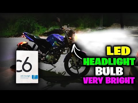 How To Install C6 LED Headlight Bulb | Yamaha YBR 125