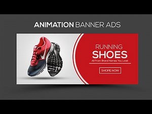 How to Make Web Banner Design in Photoshop Tutorial | GIF Animation Banner Ads