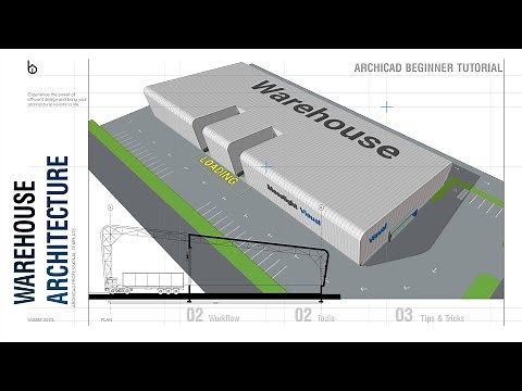 Warehouse Architecture Project in ArchiCAD | Complete Beginner Tutorial