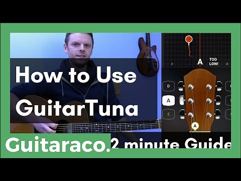 How to use GuitarTuna app to tune your Guitar // Quick 2 minute guide