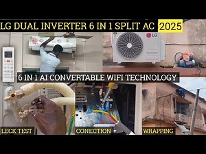 LG DUAL INVERTER SPLIT AC INSTALLATION STEP BY STEP| 1.5 TON LG AC INSTALLATION| HOW TO INSTALL A AC
