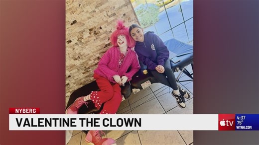 Nyberg: Spreading joy as Valentine the Clown