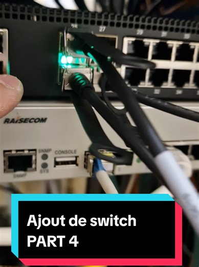 Ajout de switch PART4 #informatique #technicien #reseau #switch #baie