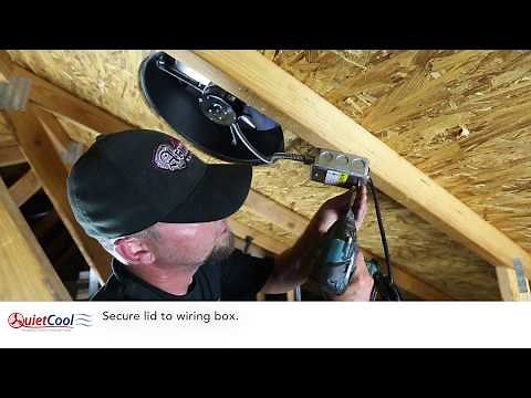 QuietCool AFR SMT ES-2.0 (1st Generation) Roof Mount Attic Fan Installation on Shingle Roof