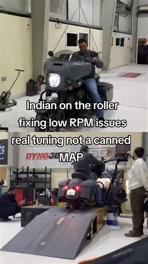 Mohammed Sarhan on Instagram‎: "We fixed bad canned tune by Lloyd'z. Stage 2 bike with Lloyd's 585 cam shaft. Engine surging on low RPM and running very hot. We have adjusted the fuel delivery along with torque management tables to smooth the delivery of power and fix all low RPM issues. Bike runs smoothly & perfectly now, If you face same issues we can fix all this canned MAP shit. #indianmotorcycle #اكسبلور"‎
